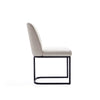 Manhattan Comfort Serena Faux Leather Dining Chair - Cream|Chaise de salle à manger Serena de Manhattan Comfort en similicuir - crème