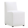 Manhattan Comfort Anna Modern Square Faux Leather Dining Chair - Cream|Chaise de salle à manger carrée et moderne Anna de Manhattan Comfort en similicuir - crème