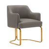 Manhattan Comfort Modern Edra Leatherette Dining Chair - Taupe