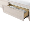 Elana Storage Bed with Upholstered Headboard, Beige – King Size | Lit de rangement Elana avec tête de lit rembourrée, beige - format très grand lit