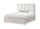 Elana Storage Bed with Upholstered Headboard, Beige – Queen Size