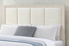 Elana Storage Bed with Upholstered Headboard, Beige – Queen Size | Lit de rangement Elana avec tête de lit rembourrée, beige - format grand lit