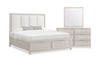 Elana 5pc Bedroom Set with Storage Bed, Dresser & Mirror, Natural - Queen Size | Ensemble de chambre à coucher Elana 5 pièces naturel avec lit de rangement, commode et miroir - format grand lit