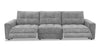 Scott Living Elevate Modular 115" Chenille Fabric Power Reclining Sofa - Grey | Sofa modulaire à inclinaison électrique Elevate de Scott Living de 115 po en tissu de chenille - gris