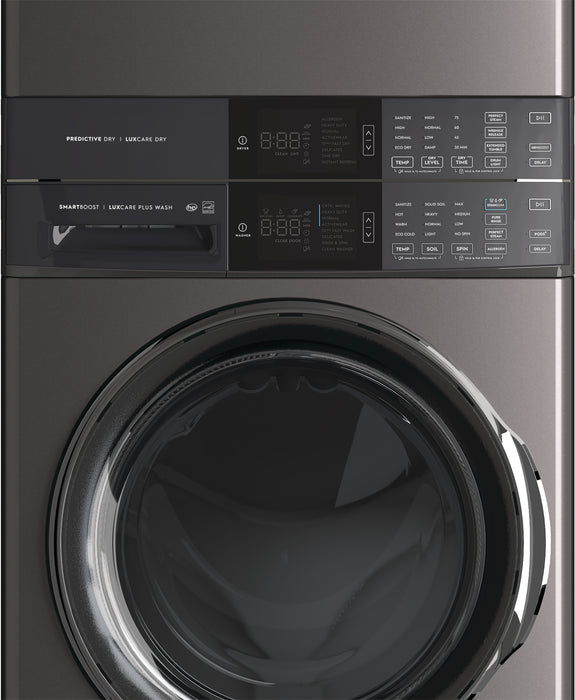 Electrolux 5.2/8.0 Cu. Ft. Front-Load Steam Laundry Tower - Titanium - ELTE760CAT
