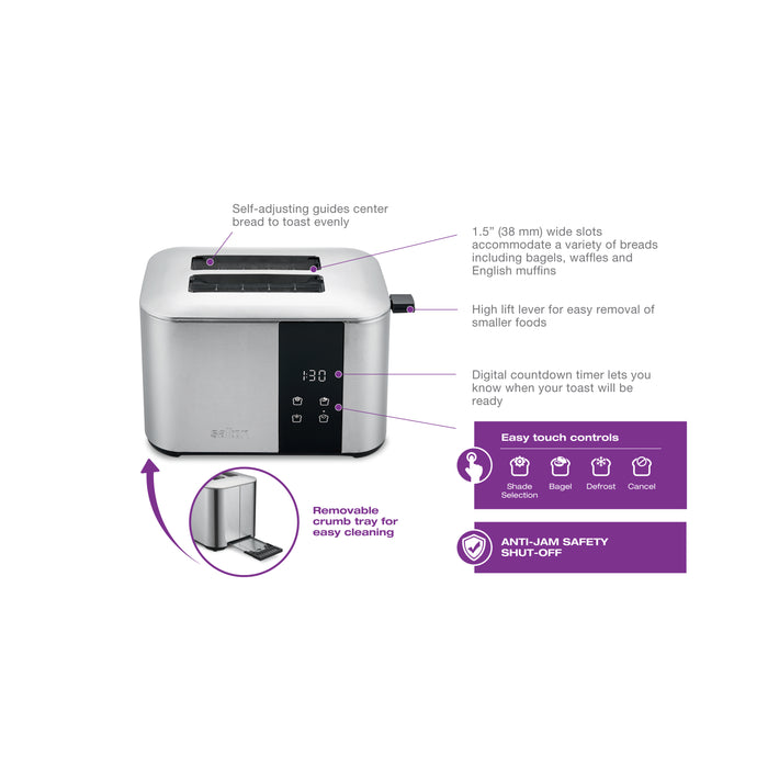 Salton Countdown 2-Slice Digital Toaster - ET2137