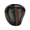 7" Bayle Small Striped Glass Vase - Brown | Petit vase Bayle de 7 po en verre à rayures - brun