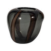 7" Bayle Small Striped Glass Vase - Brown | Petit vase Bayle de 7 po en verre à rayures - brun