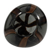 7" Bayle Small Striped Glass Vase - Brown | Petit vase Bayle de 7 po en verre à rayures - brun