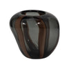 7" Bayle Small Striped Glass Vase - Brown | Petit vase Bayle de 7 po en verre à rayures - brun