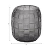 Jordan Glass 6" Woven Finish Vase - Grey | Vase Jordan de 6 po en verre avec texture tressée - gris