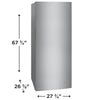 Frigidaire 16 Cu. Ft. Garage Ready Upright Freezer - Stainless Steel - FFUE1626AV | Congélateur vertical Frigidaire de 16 pi³ qui convient à une installation dans un garage - acier inoxydable - FFUE1626AV