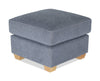 Finesse 23" Chenille Fabric Ottoman - Flint | Pouf Finesse de 23 po en tissu de chenille - silex