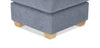 Finesse 23" Chenille Fabric Ottoman - Flint | Pouf Finesse de 23 po en tissu de chenille - silex