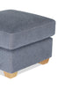 Finesse 23" Chenille Fabric Ottoman - Flint | Pouf Finesse de 23 po en tissu de chenille - silex