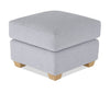 Finesse 23" Chenille Fabric Ottoman - Rain | Pouf Finesse de 23 po en tissu de chenille - rain