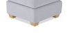 Finesse 23" Chenille Fabric Ottoman - Rain | Pouf Finesse de 23 po en tissu de chenille - rain