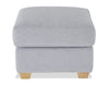 Finesse 23" Chenille Fabric Ottoman - Rain | Pouf Finesse de 23 po en tissu de chenille - rain