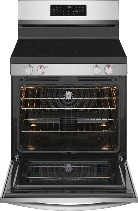 Frigidaire Gallery 5.3 Cu. Ft. Electric Range with Stone-Baked Pizza – Smudge-Proof® Stainless Steel - GCREC070BF
