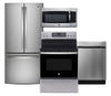 GE 4-Piece Kitchen Appliance Package – Stainless Steel  | Ensemble de 4 électroménagers GE pour la cuisine - acier inoxydable