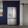 GE 36" 25.6 Cu. Ft. French-Door Refrigerator - Stainless - GFE26JYMFS | Réfrigérateur GE de 25,6 pi³ et de 36 po à portes françaises - acier inoxydable - GFE26JYMFS