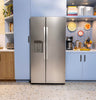 GE 36" 28 Cu. Ft. Side-by-Side Refrigerator with Ice and Water Dispenser - Stainless Steel - GSS28NYYFS | Réfrigérateur GE de 28 pi3 et de 36 po à compartiments juxtaposés avec distributeur d’eau et de glaçons - acier inoxydable - GSS28NYYFS