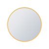 Arcus 24" X 24" Hand Crafted Round Mirror - Gold|Miroir rond Arcus 24 po x 24 po fabriqué à la main - doré