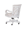 Milson 22.5" Upholstered Chair with Casters - Alabaster | Chaise rembourrée Milson de 22,5 po avec roulettes - albâtre