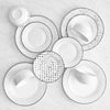 H2K Sketch 12-Piece Porcelain Dinnerware Set | H2K Ensemble de Vaisselle Sketch en Porcelaine 12 Morceaux