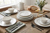 H2K Sketch 12-Piece Porcelain Dinnerware Set | H2K Ensemble de Vaisselle Sketch en Porcelaine 12 Morceaux
