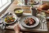 Utopia 16-Piece Stoneware Dinnerware Set with Silver Flatware | Ensemble de Vaisselle Utopia en Gres 16 Morceaux avec Ustensiles Argentes