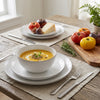 S&CO Home Royale 12-Piece Porcelain Dinnerware Set, Service for 4 | S&CO Home Royale Ensemble de Vaisselle 12 Pieces en Porcelaine, Service pour 4