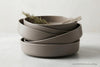 Gaia Stoneware Dinner Bowls, Set of 4, 22cm (8.6-inch)  | Ensemble de 4 bols de gourmet Gaia, Bols a pates et a salade en gres de 22 cm (8,6 po)