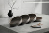 Gaia Stoneware Dinner Bowls, Set of 4, 22cm (8.6-inch)  | Ensemble de 4 bols de gourmet Gaia, Bols a pates et a salade en gres de 22 cm (8,6 po)