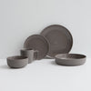 Gaia Stoneware Dinner Bowls, Set of 4, 22cm (8.6-inch)  | Ensemble de 4 bols de gourmet Gaia, Bols a pates et a salade en gres de 22 cm (8,6 po)