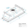 Victory 42" 900 CFM Flush Ceiling Mount Range Hood Stainless Steel - Horizon-42|Hotte de cuisinière encastrée au plafond Victory de 42 po et de 900 pi3/min en acier inoxydable - Horizon-42