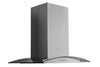 Hauslane 30" Glass Canopy Island Range Hood - IS-200SS-30|Hotte de cuisinière pour îlot Hauslane de 30 po de style auvent en verre - IS-200SS-30