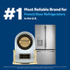 GE 33" 24.8 Cu. Ft. French-Door Refrigerator - Stainless Steel Fingerprint Resistant  - GNE25DYRKFS | Réfrigérateur GE de 24,8 pi³ et de 33 po à portes françaises - acier inoxydable résistant aux traces…