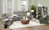 Matteo 88" Genuine Leather Reclining Sofa - Aviarah Grey | Sofa inclinable Matteo de 88 po en cuir véritable - gris Aviarah