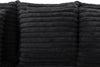 Alto 2-Piece Ultra Plush Faux Fur Fabric Sectional with Dual Cupholders and USB Ports - Ebony | Sofa sectionnel Alto 2 pièces en tissu de fausse fourrure très douce avec deux porte-gobelets et ports USB - ebony