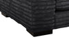 Alto 2-Piece Ultra Plush Faux Fur Fabric Sectional with Dual Cupholders and USB Ports - Ebony | Sofa sectionnel Alto 2 pièces en tissu de fausse fourrure très douce avec deux porte-gobelets et ports USB - ebony