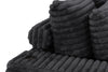 Alto 2-Piece Ultra Plush Faux Fur Fabric Sectional with Dual Cupholders and USB Ports - Ebony | Sofa sectionnel Alto 2 pièces en tissu de fausse fourrure très douce avec deux porte-gobelets et ports USB - ebony