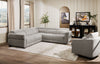 Cindy Crawford Home Aspen 3-Piece Power Reclining Sectional with Adjustable Headrests and USB Port - Silver | Sofa sectionnel à inclinaison électrique Aspen de Cindy Crawford Home 3 pièces avec appuie-têtes électriques et port USB - argenté