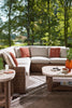 Banff 3-Piece Outdoor Patio Set with 2 Loveseats & Corner Chair - Weather Resistant - Brown/Beige | Ensemble Banff 3 pièces pour la terrasse à l’extérieur avec 2 causeuses et un fauteuil en coin, résistant aux intempéries - naturel et beige