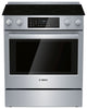 Bosch 36" Cu. Ft French Door Refrigerator and 4.6 Cu. Ft. Electric Range – Stainless Steel | Réfrigérateur de 36 pi3 à portes françaises et cuisinière électrique de 4,6 pi3 de Bosch - acier inoxydable