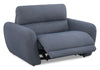 Cindy Crawford Home Kailyn 54" Fabric Power Reclining Chair with Power Headrest - Indigo | Fauteuil à inclinaison électrique Kaia de Cindy Crawford Home de 54 po en tissu avec appuie-tête électrique - indigo