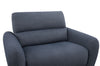 Cindy Crawford Home Kailyn 54" Fabric Power Reclining Chair with Power Headrest - Indigo | Fauteuil à inclinaison électrique Kaia de Cindy Crawford Home de 54 po en tissu avec appuie-tête électrique - indigo