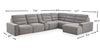 Shaquille O’Neal Home Prestige 7-Piece Right-Facing Sectional with Power Reclining and Power Sliding – Grey | Sofa sectionnel de droite Prestige de Shaquille O’Neal Home 7 pièces avec inclinaison et coulissement électrique - gris