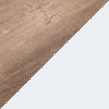 Ridge 22” Rustic End Table with Shelf - Walnut Oak & White | Table de bout rustique Ridge de 22 po avec tablette - chêne noyer et blanche