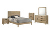 Sable Bedroom 3-Drawer Dresser with Storage Cabinet, 59"W x 37"H - Light Brown | Commode de chambre à coucher Sable de 59 po (L) x 37 po (H) à 3 tiroirs avec armoire de rangement - brun clair